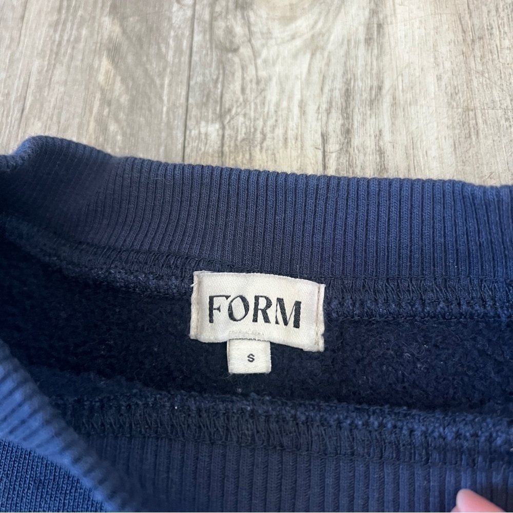 Form “Camp Form” 100% Cotton Navy Pullover Sweater - Picture 9 of 9